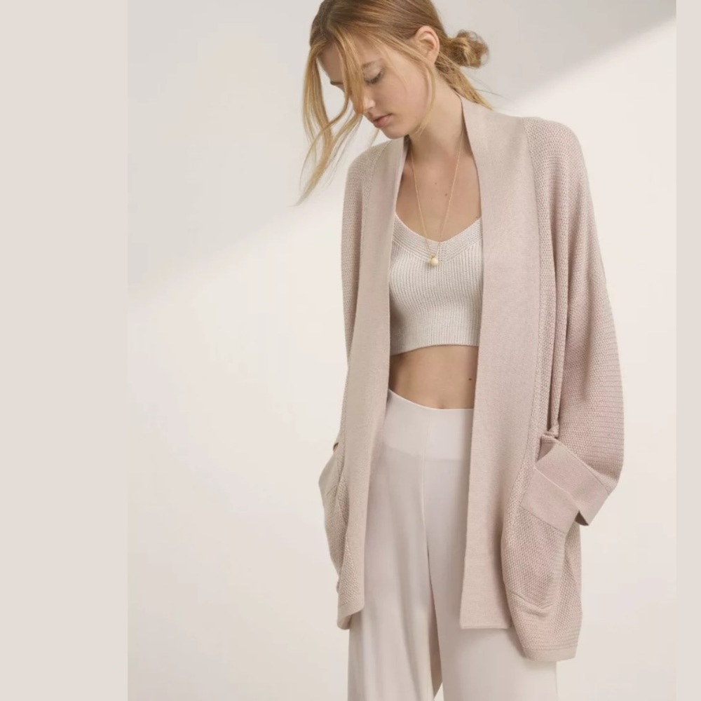 Aritzia Wilfred Silk Cashmere Copernic Cardigan